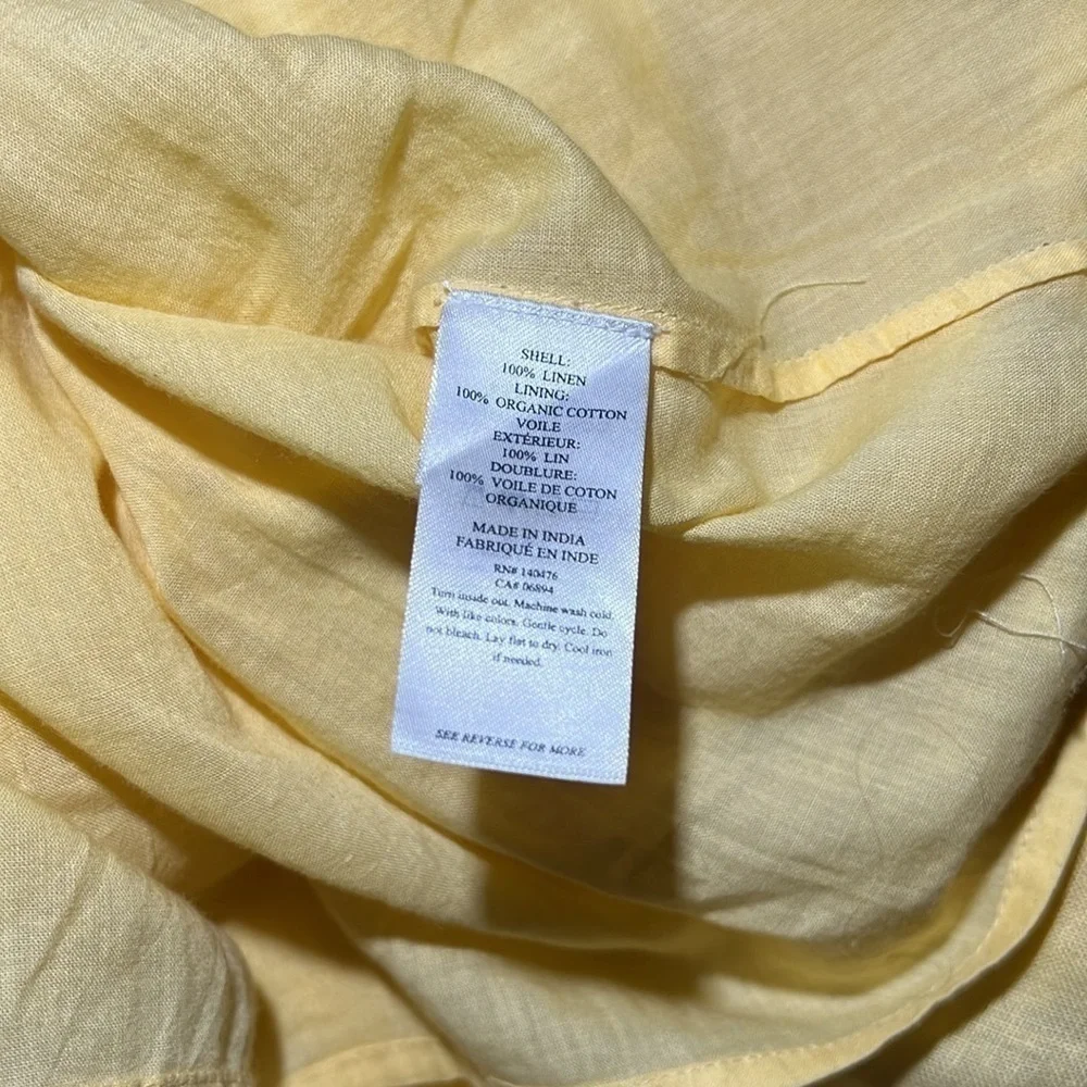 Faherty Ellis Linen Dress Ruffle - Picture 8 of 8